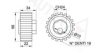 VOLVO 1378122 Tensioner Pulley, timing belt
